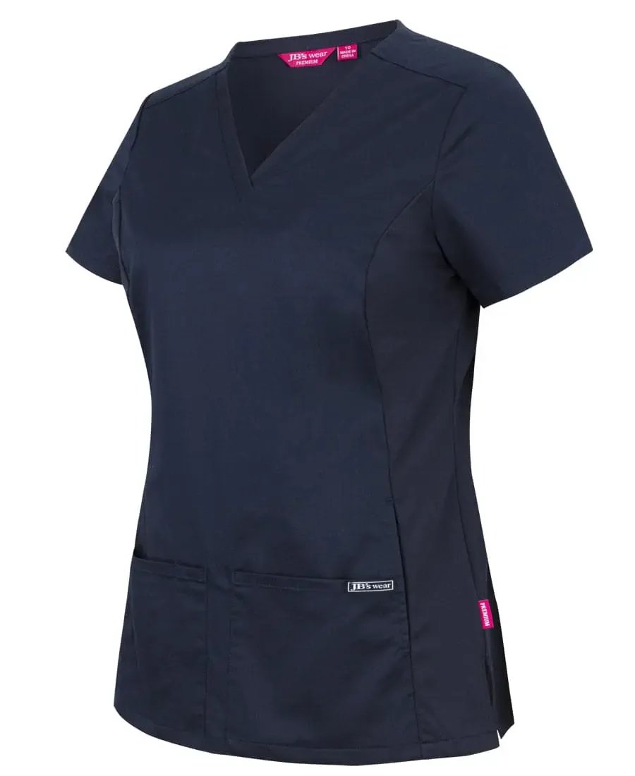 Jb's Women's Premium Stretch Panel Scrub Top 4SUT1